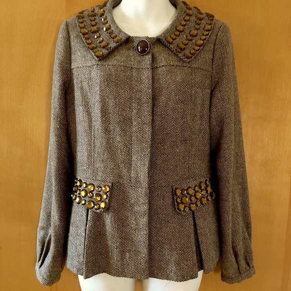 Lucy Paris embellished tweed Jacket - Picture 2 of 5